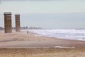 Surfer Gordons Pond, Rehoboth Beach Delaware Royalty Free Stock Photo