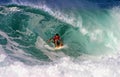 Surfer Kalani Robb Surfing at Backdoor Royalty Free Stock Photo