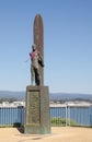 Surfer memorial in Santa Cruz