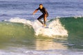 Surfer in the Pacific Ocean in California
