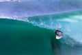 Surfer Perfect Wave Tube Ride Royalty Free Stock Photo