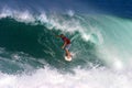 Surfer Phil Macdonald Surfing at Backdoor Royalty Free Stock Photo