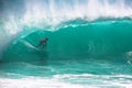 Surfer riding big wave in Bali Royalty Free Stock Photo