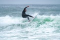 Surfer riding a wave Royalty Free Stock Photo