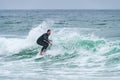 Surfer riding a wave Royalty Free Stock Photo