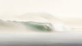Surfer Riding Wave With Majestic Mountain Backdrop