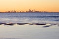 Surfers Paradise at sunset Royalty Free Stock Photo