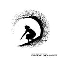 Surfer silhouette