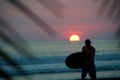 Surfer at Sunset