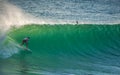 Surfer at sunset Royalty Free Stock Photo