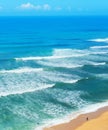 Surfer surf ocean beach Portugal Royalty Free Stock Photo