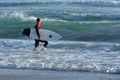 Surfer in Surfers Paradise Gold Coast Australia Royalty Free Stock Photo