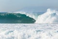 Surfer Surfing Inside Wave