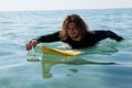 Surfer surfing in the sea Royalty Free Stock Photo