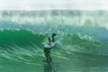 Surfer Surfing Tube Ride Royalty Free Stock Photo