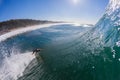 Surfer Surfing Wave Bottom Turn Royalty Free Stock Photo