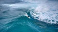 A Surfer About to Catch a Huge Wave at Sunset Beach, Hawaii Royalty Free Stock Photo