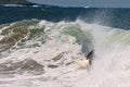 Surfer in the tunnel