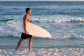 Surfer Walking Beach Royalty Free Stock Photo