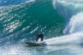 Surfer Wave Ride Silhouetted Royalty Free Stock Photo