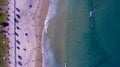 Surfers from above Royalty Free Stock Photo