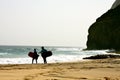 Surfers at the beach