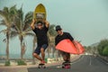 Surfers having fun Royalty Free Stock Photo