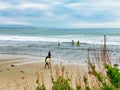 Surfers ocean Ventura California Royalty Free Stock Photo