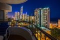 Surfers Paradise, Gold Coast, Australia - View of the city from the balcony Royalty Free Stock Photo