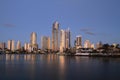 Surfers Paradise, Gold Coast Sunset Royalty Free Stock Photo