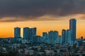 Surfers Paradise QLD Australia - 9 July 2023: Highrise buildings, apartment blocks and upmarket hotels that form the Gold Coast Royalty Free Stock Photo