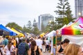Surfers Paradise QLD Australia : 9 March 2023: Night markets along the Main Beach Esplanade on the Gold Coast