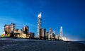 Surfers Paradise skyline in the evening. Royalty Free Stock Photo