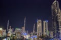 Surfers Paradise skyline at night, Queensland - Australia Royalty Free Stock Photo