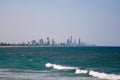 Surfers Paradise skyline and the pacific ocean Royalty Free Stock Photo