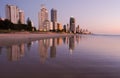 Surfers paradise sunrise Royalty Free Stock Photo