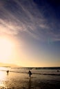 Surfersat Sunset Royalty Free Stock Photo