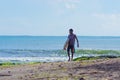 The surfing at Arugam Bay, Sri Lanka Island