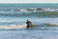 The surfing at Arugam Bay, Sri Lanka Island