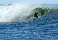 Surfing a barrel Royalty Free Stock Photo