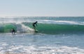 Surfing the Barrel Royalty Free Stock Photo