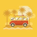 Surfing Bus Poster