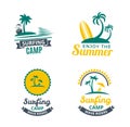 Surfing camp logo