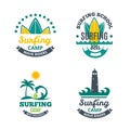 Surfing camp logo