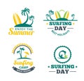 Surfing camp logo