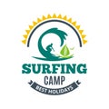 Surfing camp logo