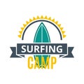 Surfing camp logo