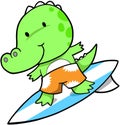 Surfing Crocodile