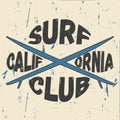 Surfing design California. Design clothes, t-shirts.