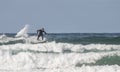 Surfing at Fistral Beach Newquay Cornwall Royalty Free Stock Photo